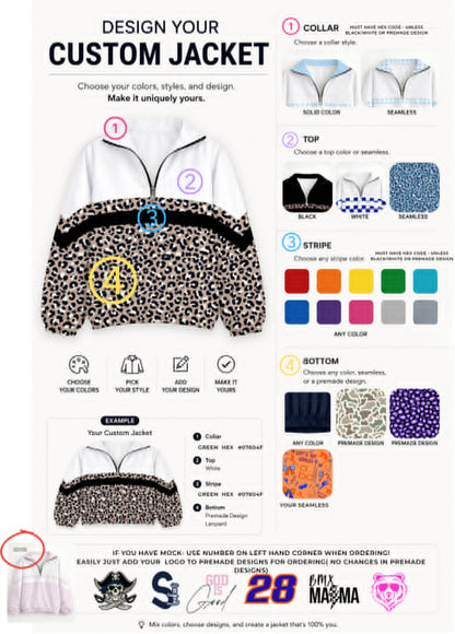 PREORDER: Customer Designed Mommy & Me Windbreaker RERUN - MUST PROVIDE MOCK # 10.5.26