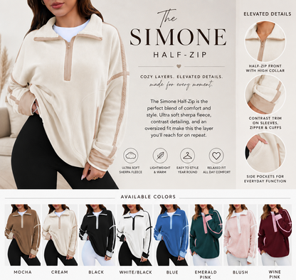 PREORDER: The Simone Half-Zip 9.8.26