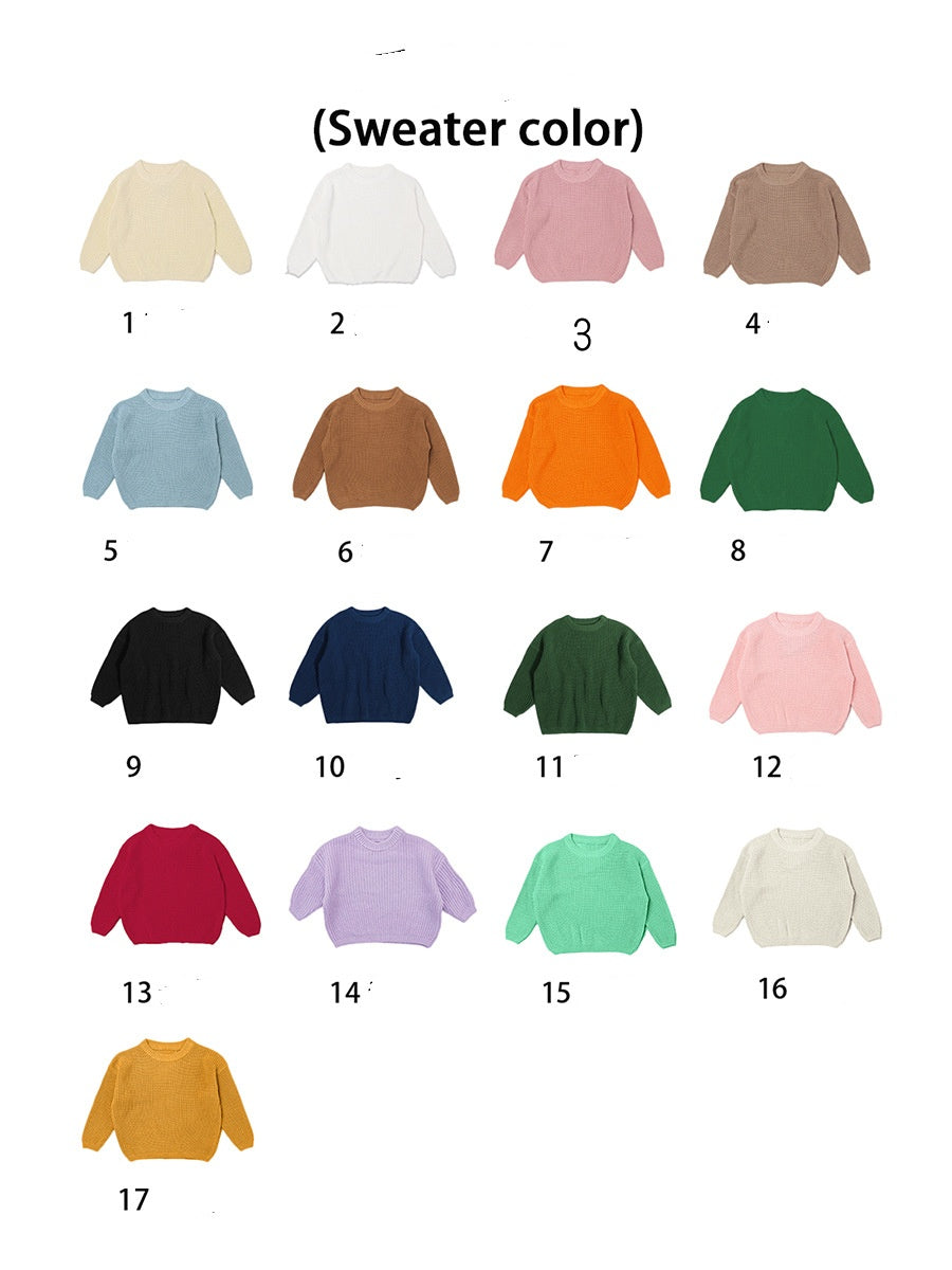 PREORDER: Custom Chunky Knit Oversized Sweater RERUN 9.21.26
