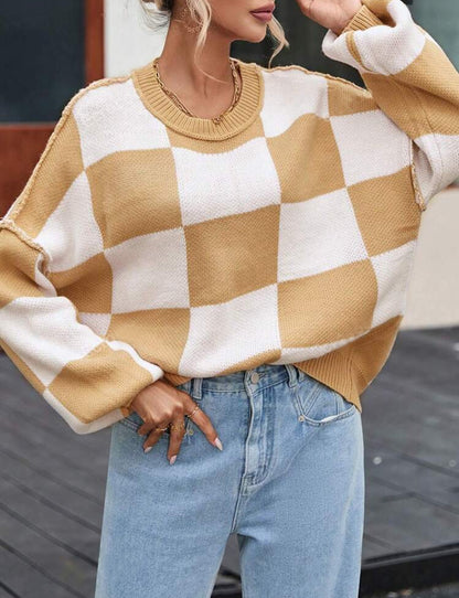 PREORDER: Cozy Checker Sweater RERUN 9.28.26