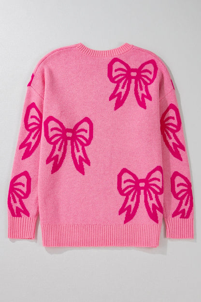 RTS: Pink Bow Sweater-