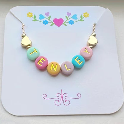 PREORDER: The Pastel Pop Name Necklace RERUN 9.8.26