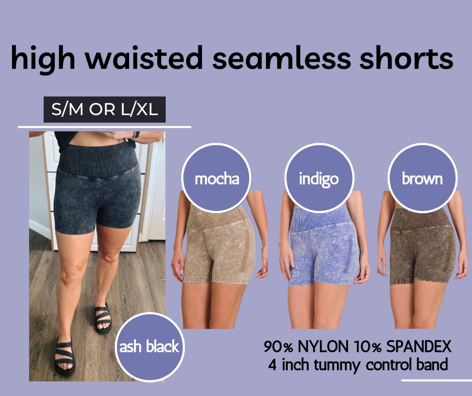 RTS: High Waisted Seamless Shorts