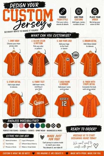 PREORDER: Solid Custom Jersey (Solid Sleeve) RERUN 8.31.26