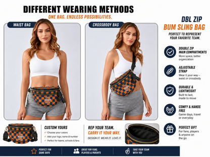 PREORDER: Custom Double Zip Bum Sling Bags RERUN 11.2.26