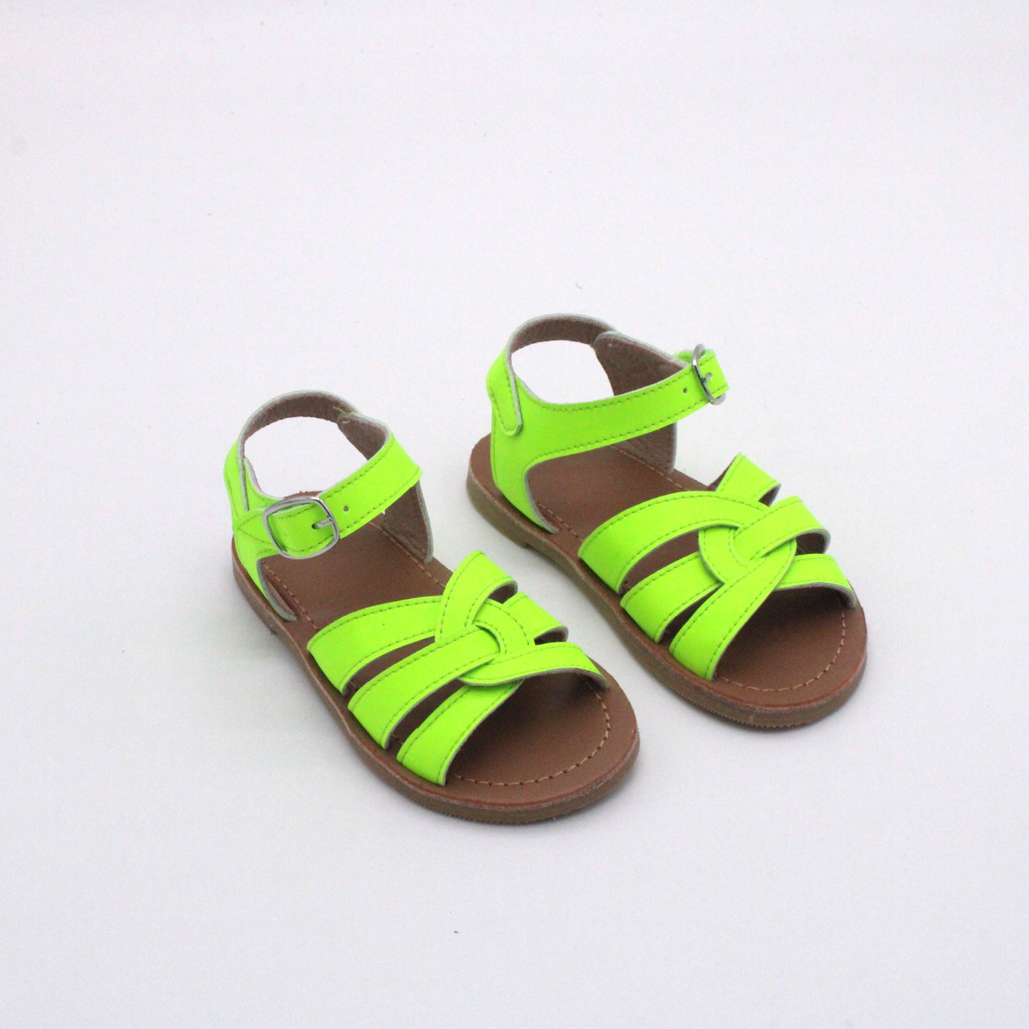 RTS: Vegan Leather Strappy Sandals-