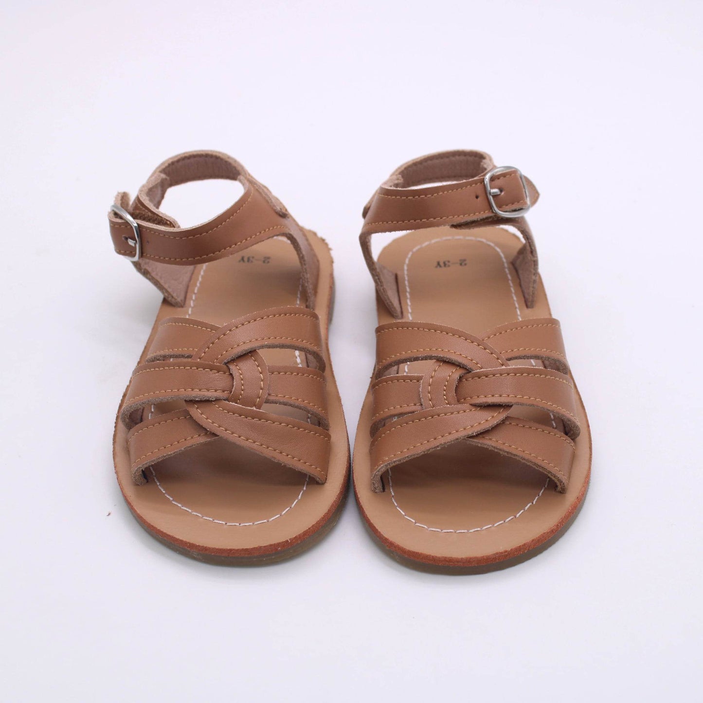 RTS: Vegan Leather Strappy Sandals-