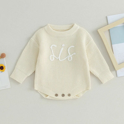 RTS: Sis Knitted Onesie or Sweater-