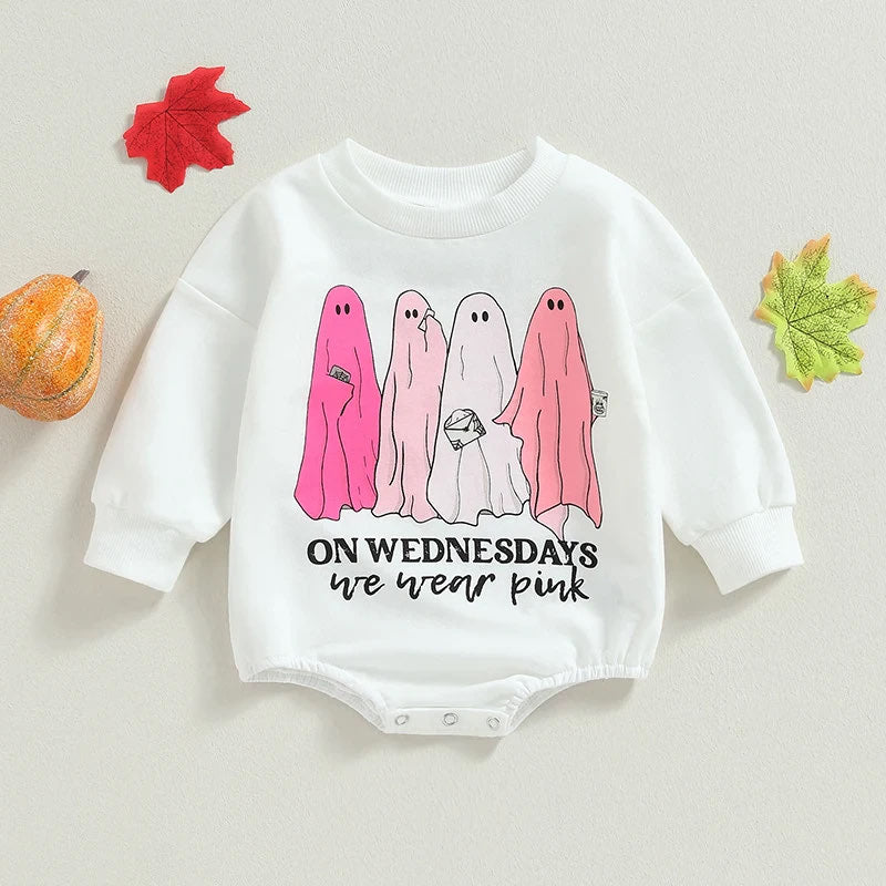 RTS: Chubby Thighs Spooky Vibes Long Sleeve Onesie-