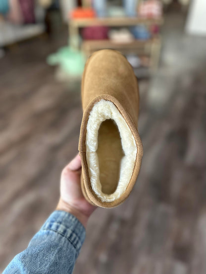 RTS: Faux Fur Lined Shortie Boots