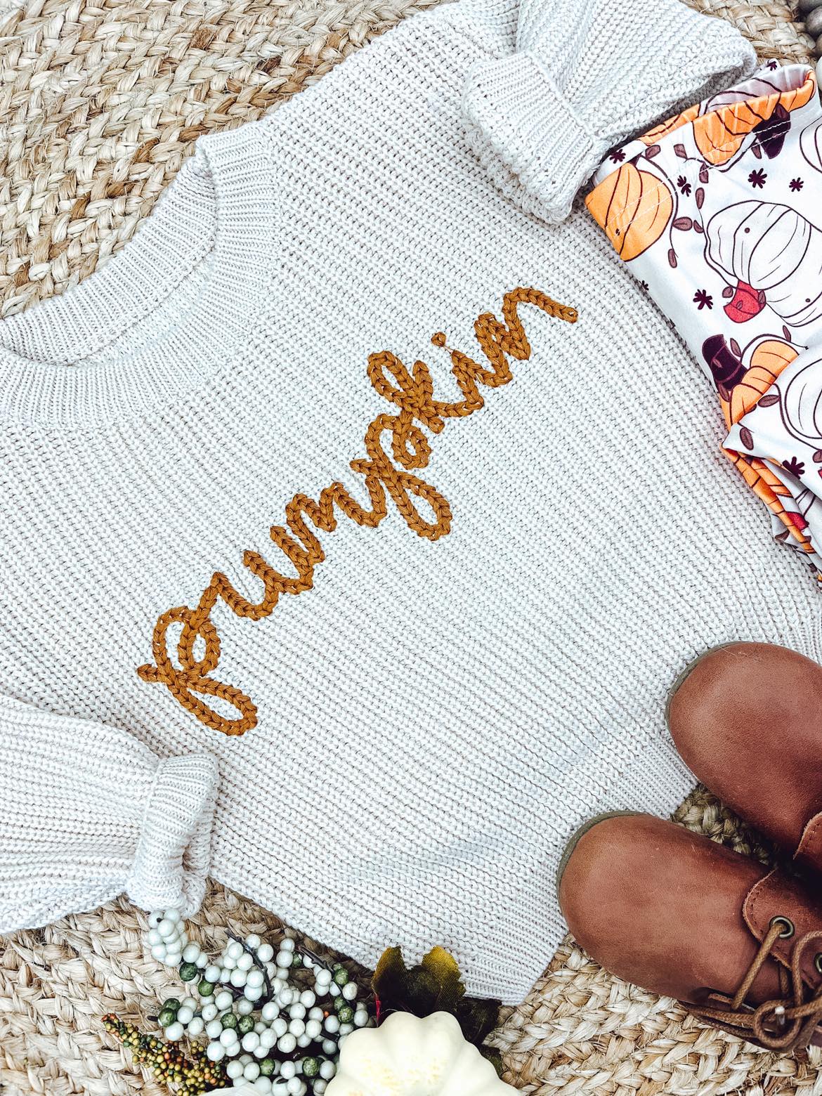 RTS: Pumpkin kids sweater