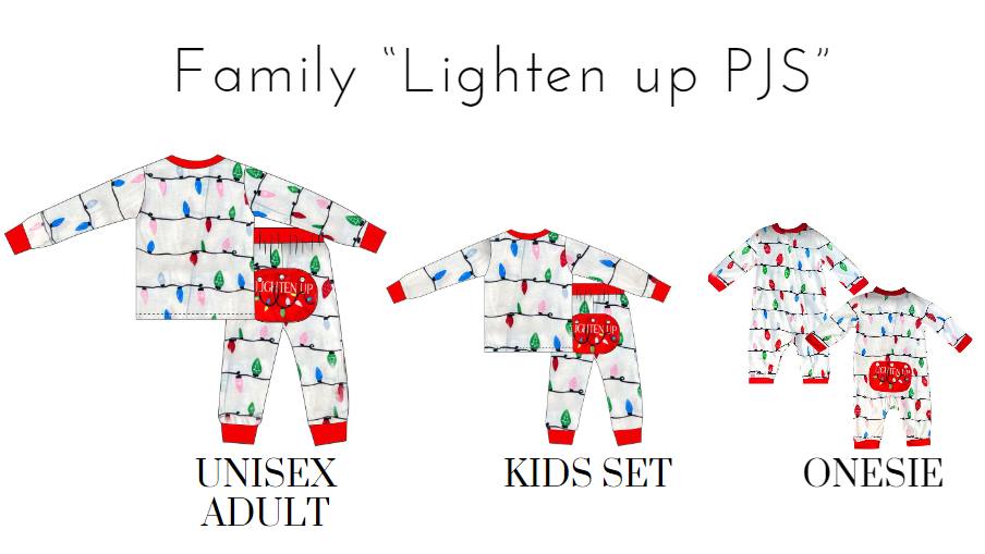 RTS: Christmas Bulb Family Pjs