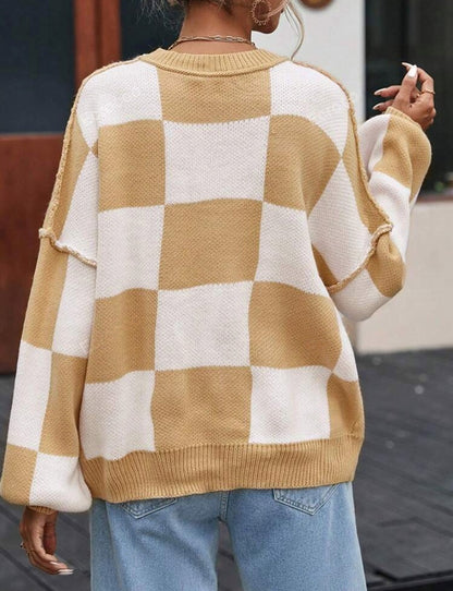PREORDER: Cozy Checker Sweater RERUN 9.28.26