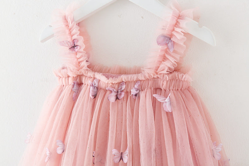 RTS: Butterfly & Flower Tulle Twirl Dress