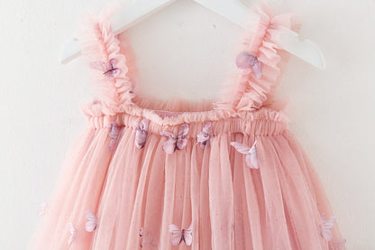 RTS: Butterfly & Flower Tulle Twirl Dress-
