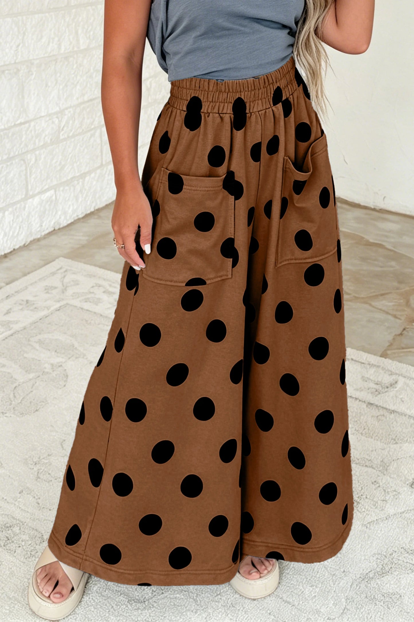 PREORDER: Polka Dot Wide Leg Pants  8.31.26