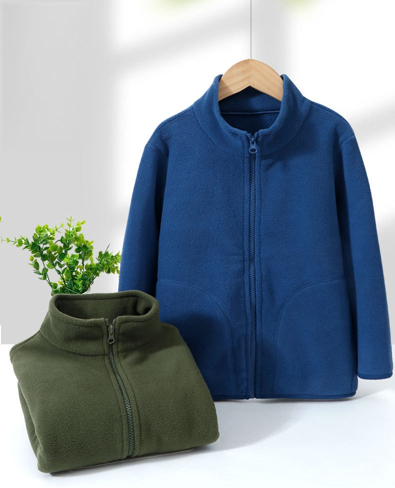 PREORDER: Kids Solid Color Zip Up Fleece 9.22.25 osym