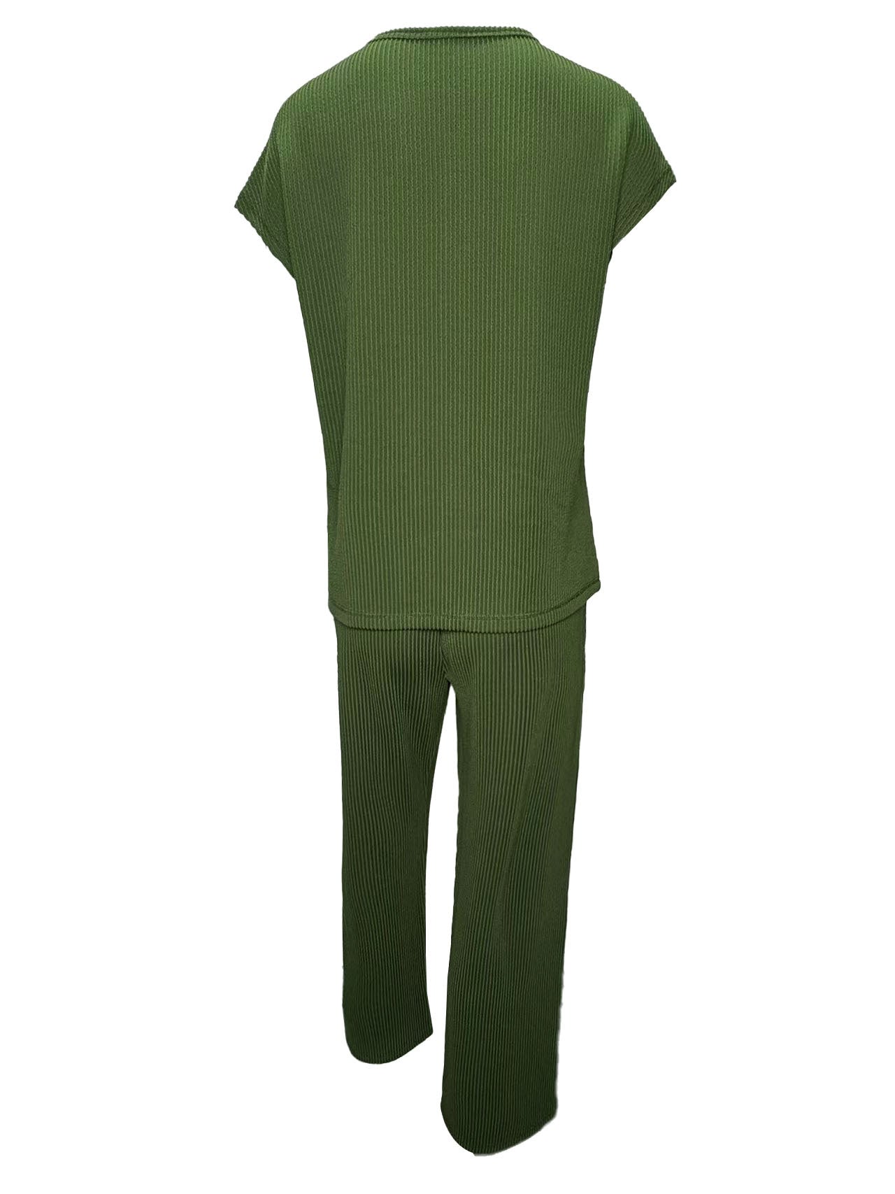 RTS: The Cora Ribbed Tee and Pant Set