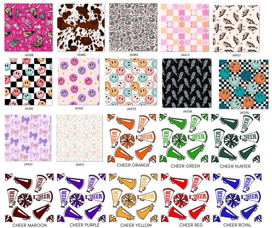 PREORDER: Custom Print TWO PIECE SET ( kids and adults) - provided seamless 9.22.25 osym