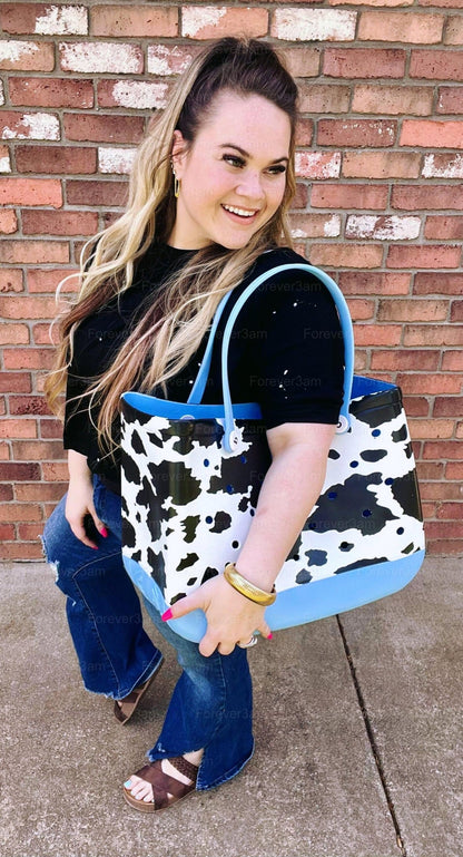PREORDER: MEDIUM EVA Print & Solid Totes