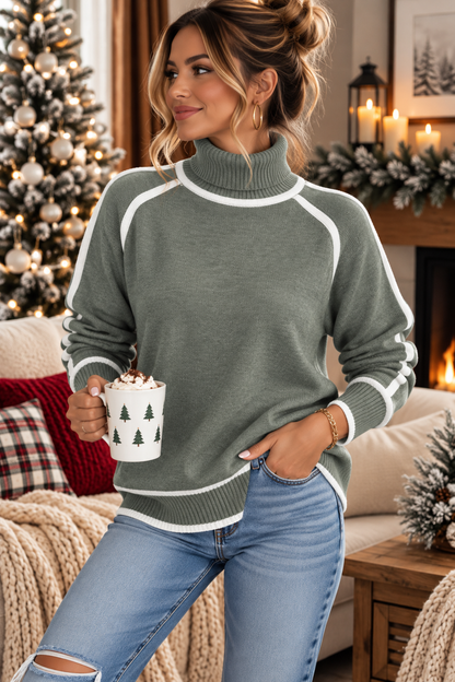PREORDER: The Lennox Contrast Knit Sweater 11.2.26