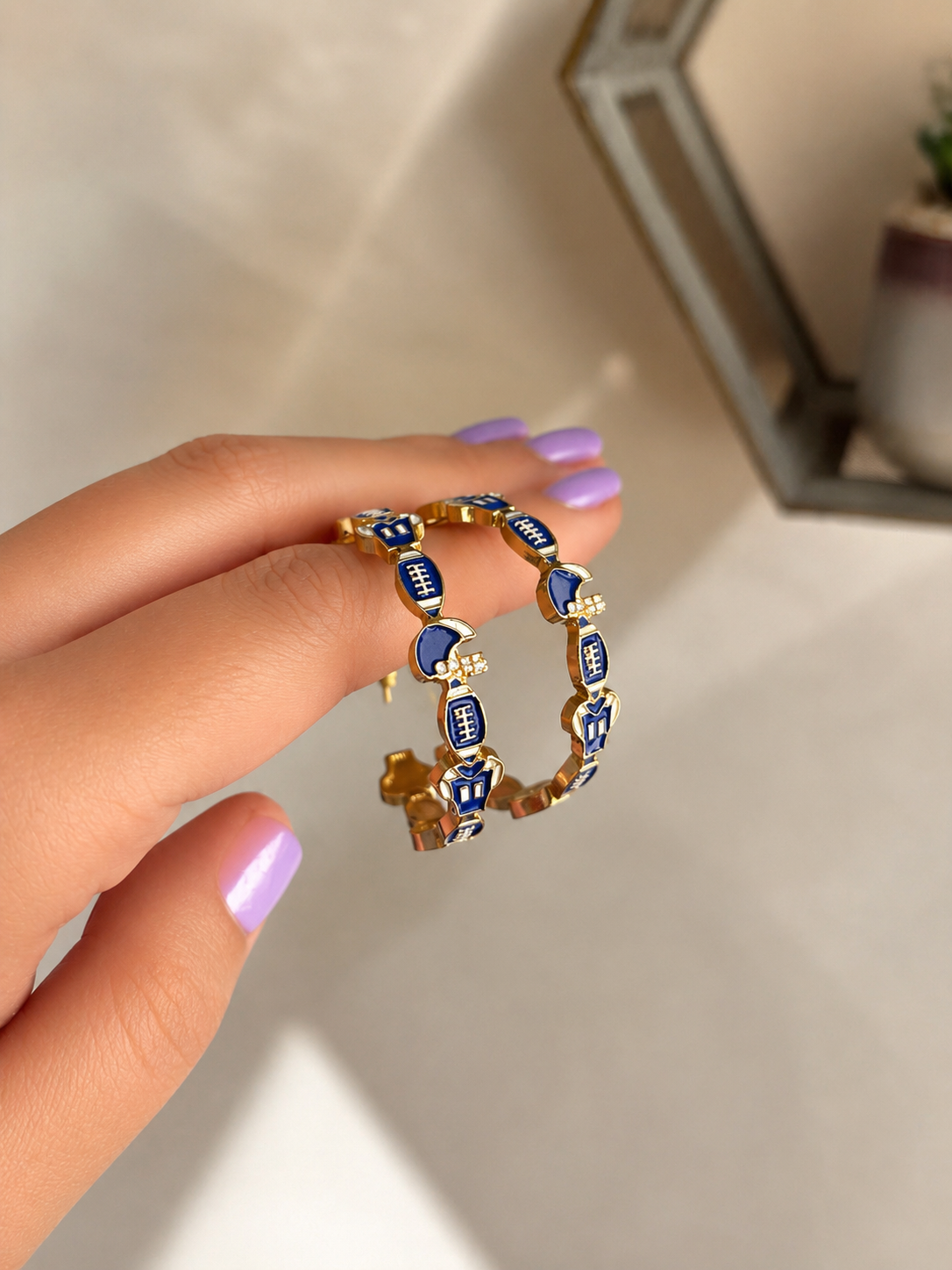PREORDER: Game Day Hoop Earrings RERUN 8.31.26