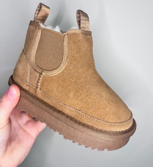 RTS: Vegan Leather Ankle Boots ( kids)