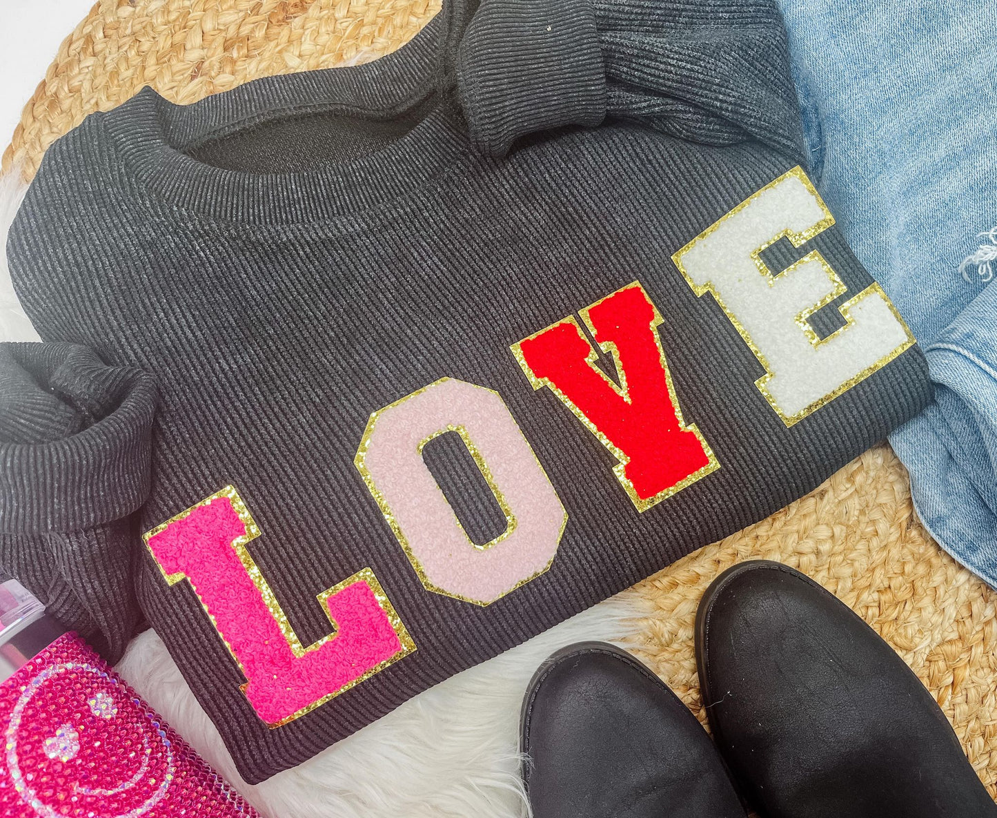 RTS: The Amor Corded "LOVE" Crewneck!