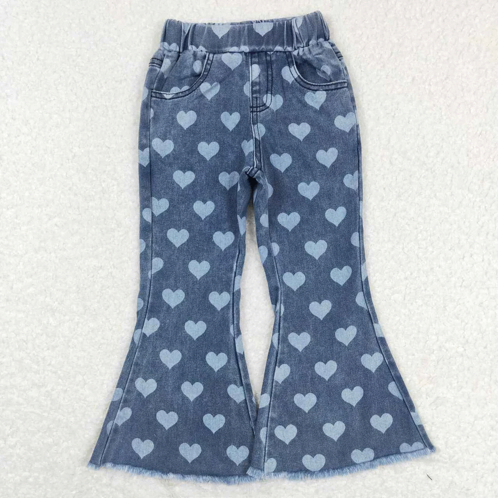 RTS: Blue Jean Bells with Hearts