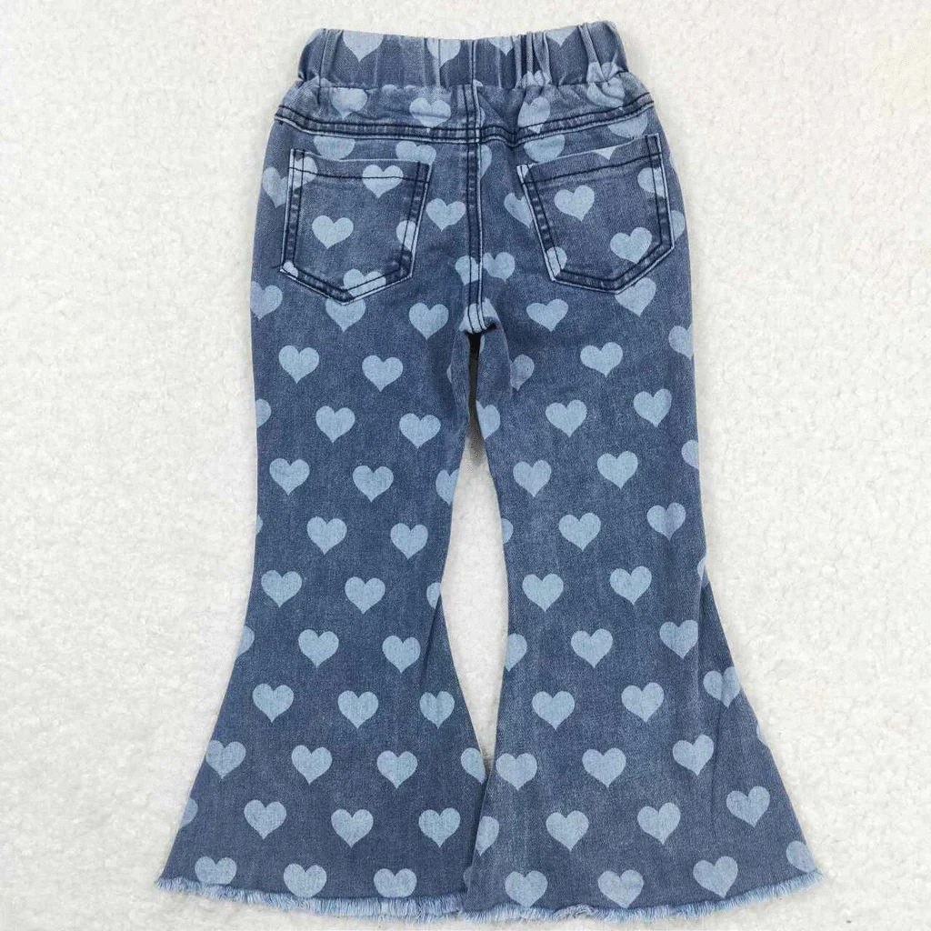 RTS: Blue Jean Bells with Hearts