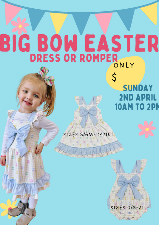 RTS: Big Bow Easter Romper