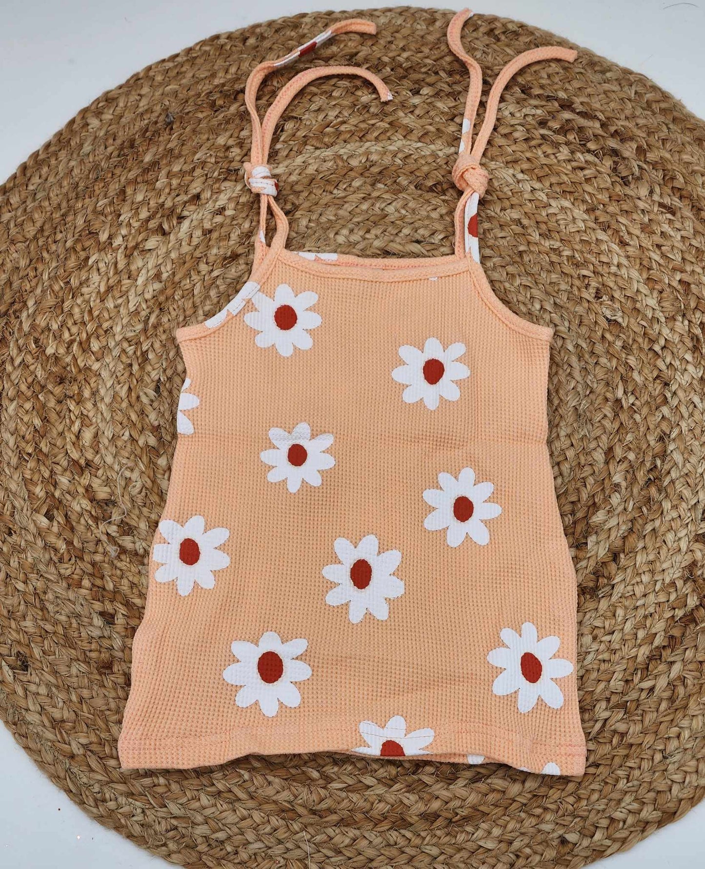 RTS: Daisy Waffle Knit Romper/Tank-