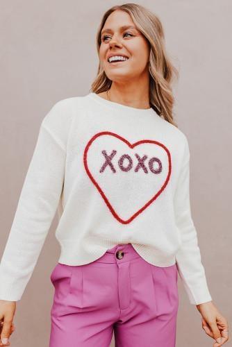 RTS: Knitted Heart XOXO Sweater!