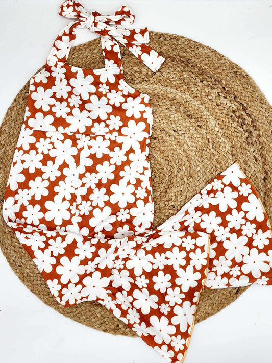 RTS: Orange & White Floral Jumper-