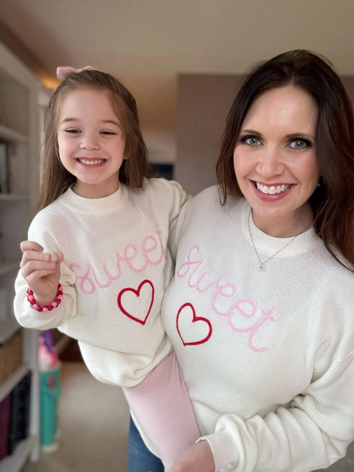 RTS: Mommy and Me Valentine's Sweetheart Sweater!