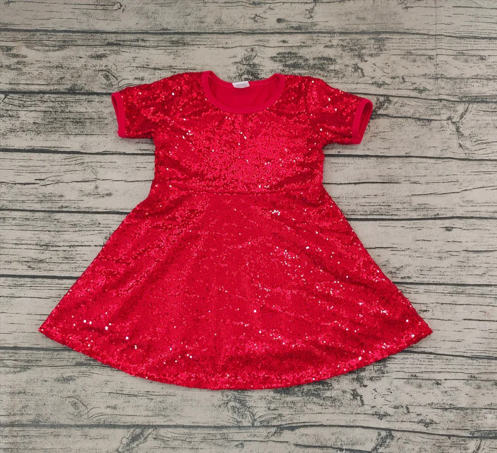 RTS: Red Sequin Dress-