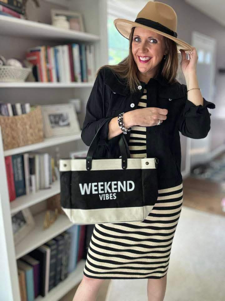 RTS Forever3am Jute and Vegan Leather Standing Tote
