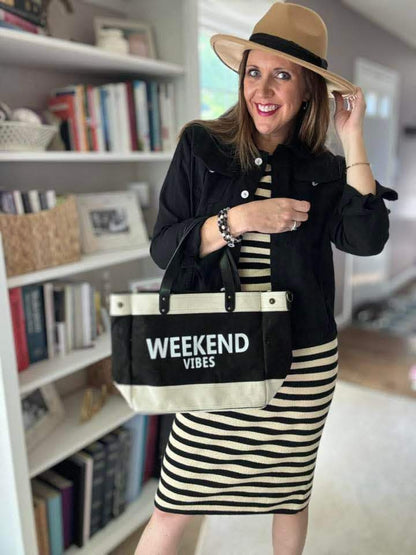 RTS Forever3am Jute and Vegan Leather Standing Tote