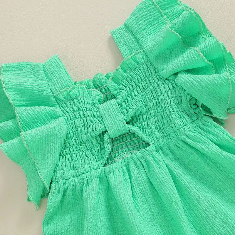 RTS: Smocked and Ruffle Girls Dress