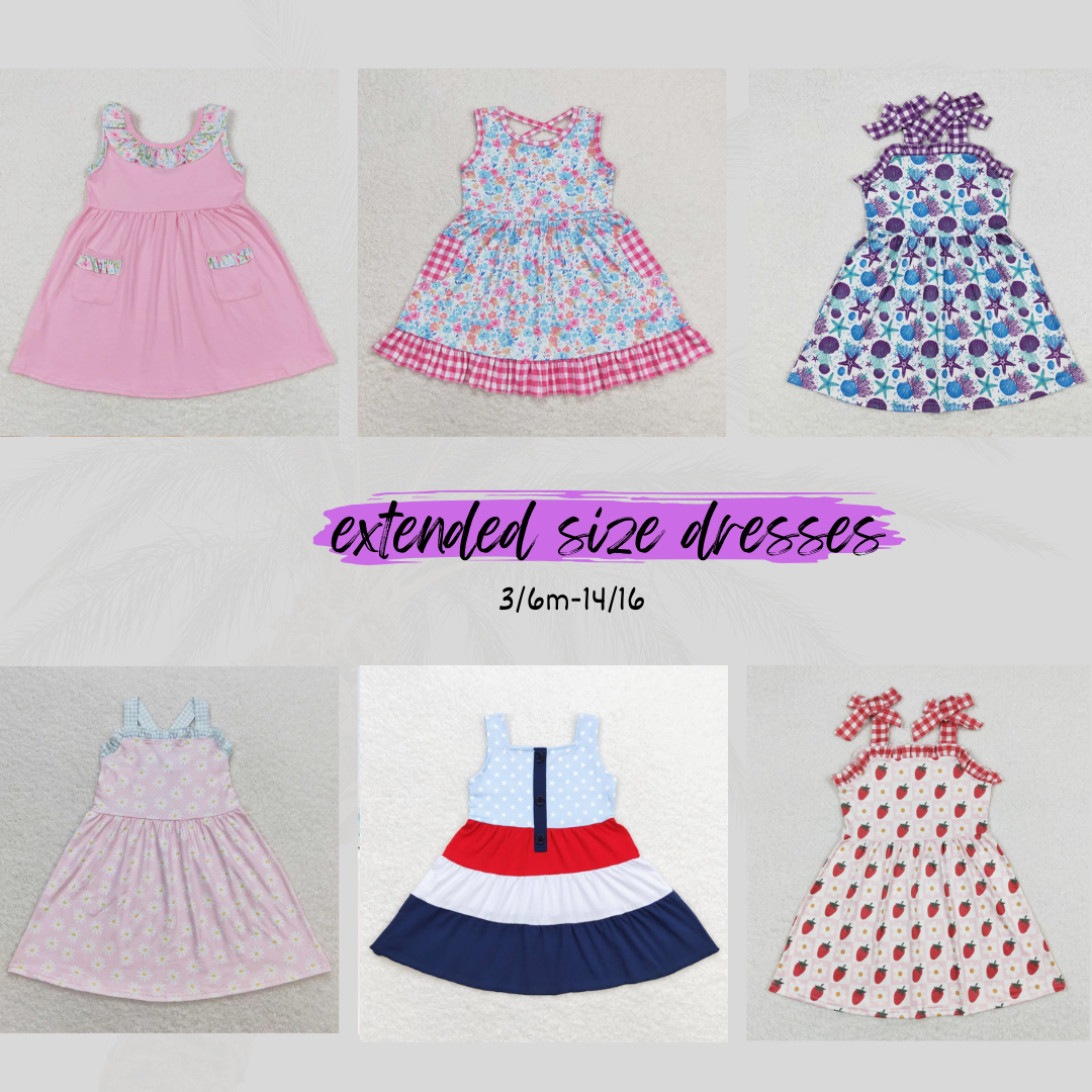 PREORDER KID: The Sammie Twirl Dresses- Extended Sizes 5.20.24 osym