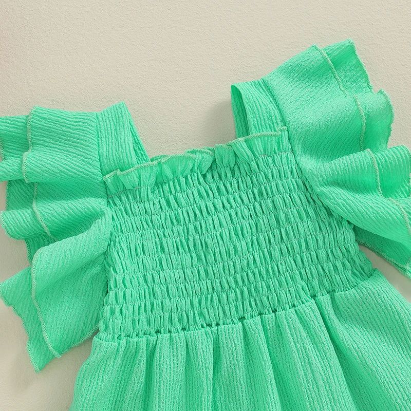 RTS: Smocked and Ruffle Girls Dress