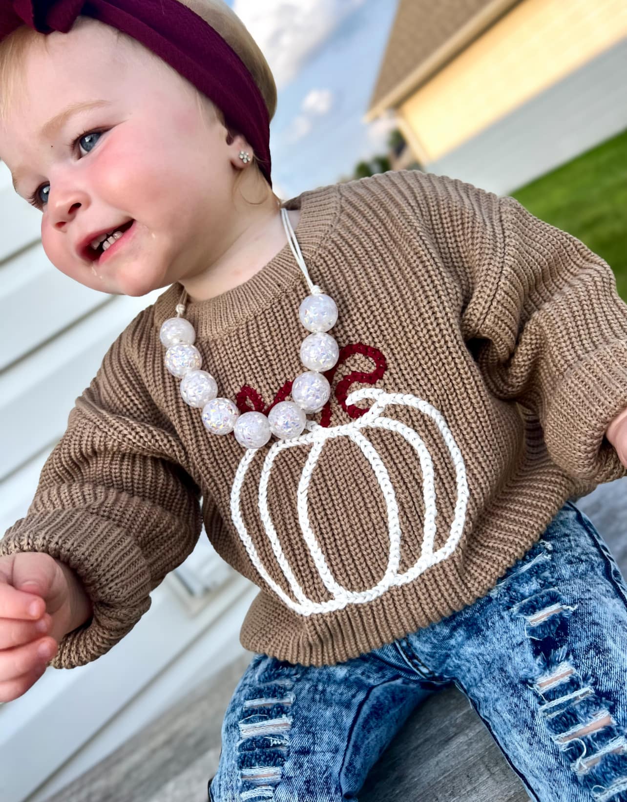 RTS: Lil Pumpkin Knit Sweater