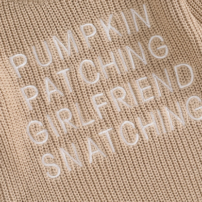 RTS: Pumpkin Patch Knit Onesie and Sweater