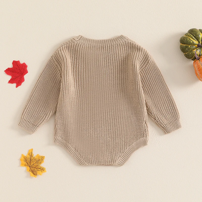 RTS: Pumpkin Patch Knit Onesie and Sweater