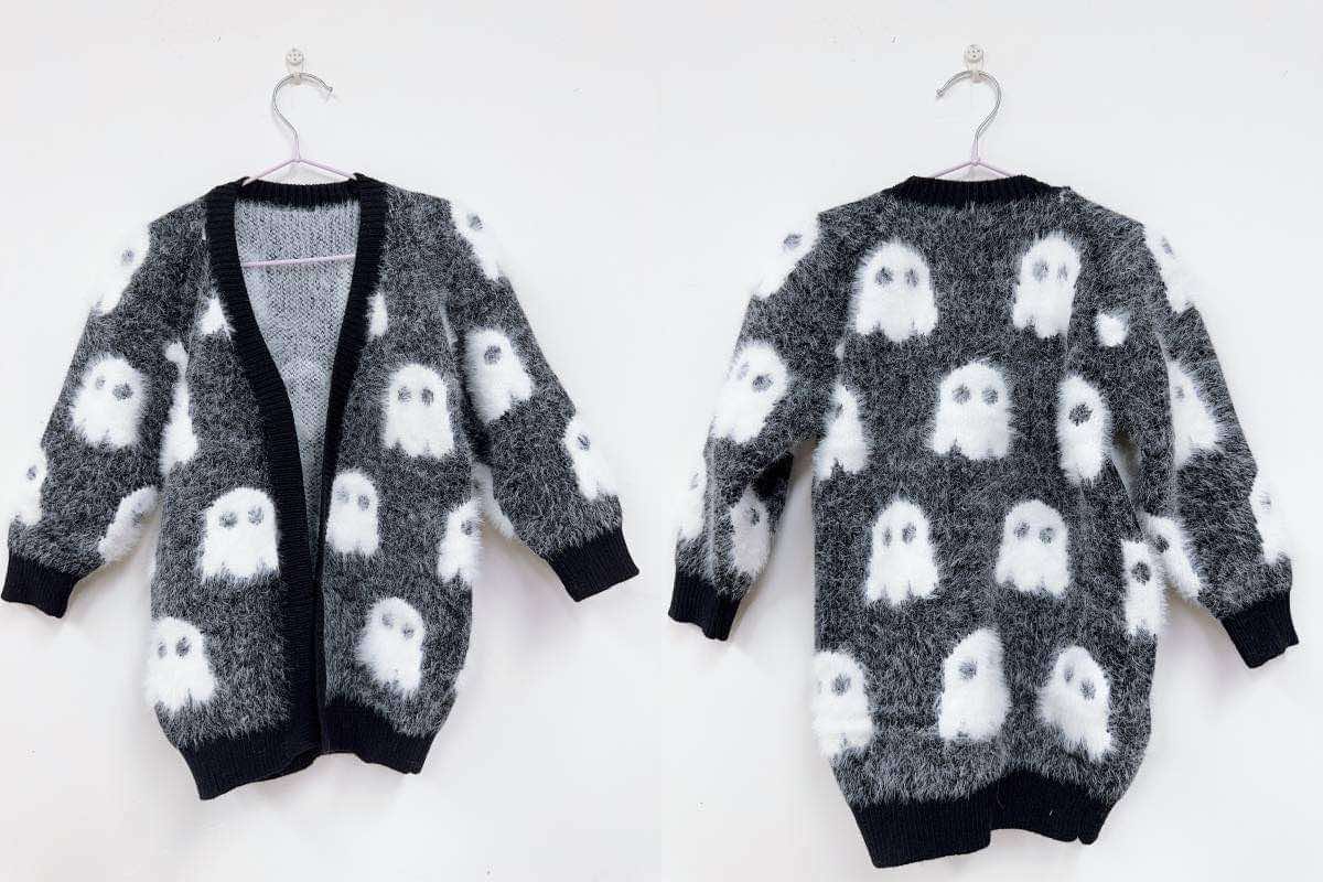 RTS Mommy and Me Fuzzy Halloween Cardi