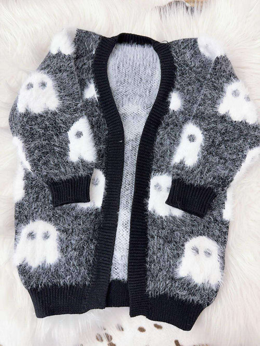 RTS Mommy and Me Fuzzy Halloween Cardi