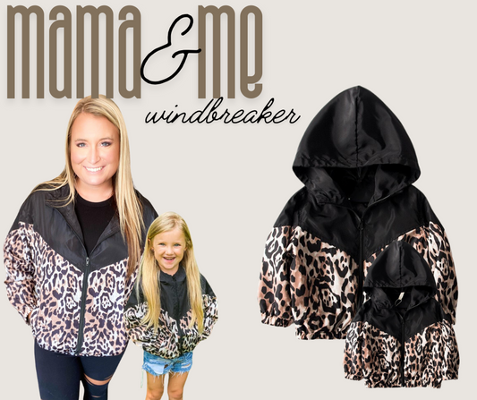 rts: Mama and Me Leopard Windbreaker