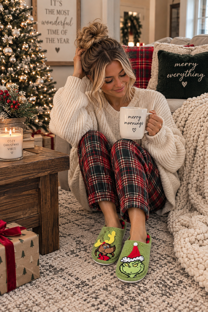 PREORDER: The Mean One Holiday Slippers 9.21.26