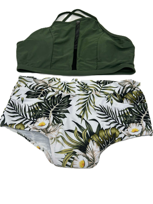 RTS: Palm High Waist Two Piece Swim