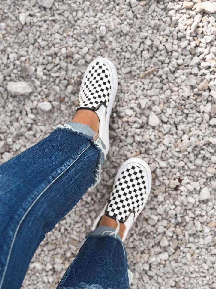 Preorder: Black and White Checker Slip-ons 1.19.26 bestseller